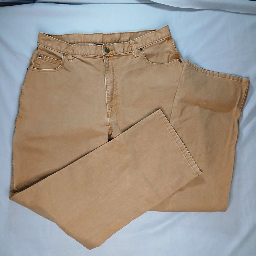 Genuine Dickies Carpenter Work Pants Heavy Duty Khaki Utility Jean Men's 36x32 - Picture 3 of 11